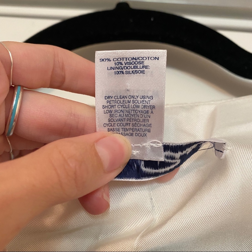 Oscar de la Renta white ivory tweed jacket coat 4 - Picture 6 of 6